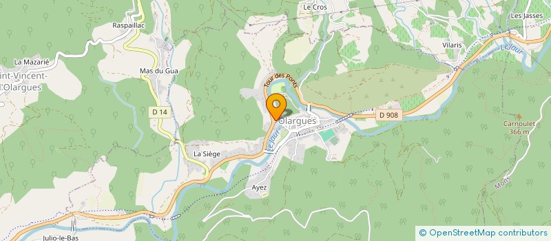 localisation de l'entreprise PARENT ELEVE C E G OLARGUES  OLARGUES