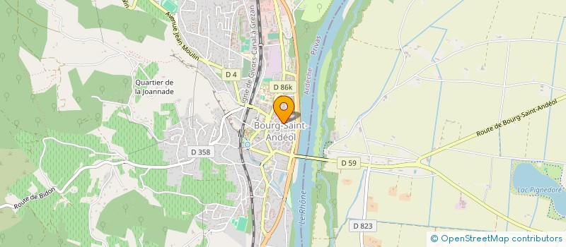 localisation de l'entreprise PARENT POINT COM à BOURG-SAINT-ANDEOL