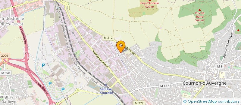 localisation de l'entreprise PARENTHESE  COURNON D AUVERGNE