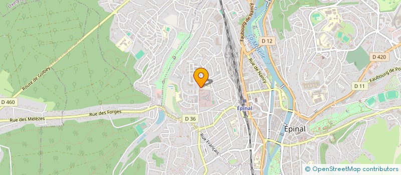 localisation de l'entreprise PARENTHESE  EPINAL