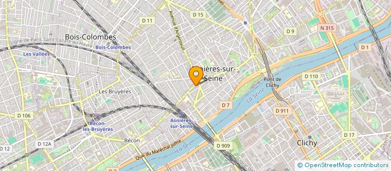 localisation de l'entreprise PARENTHESE CERAMIQUE, L'ATELIER  ASNIERES-SUR-SEINE