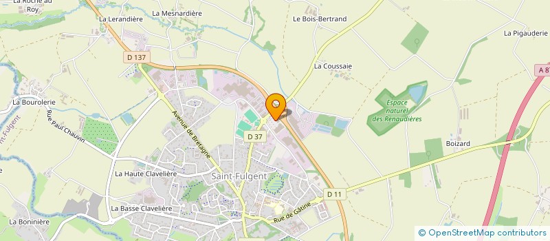 localisation de l'entreprise PARENTHESE FLORALE à SAINT-FULGENT