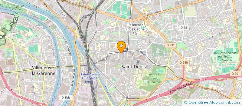 localisation de l'entreprise PARENTHESE ILE DE FRANCE  SAINT-DENIS