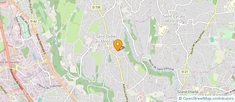 localisation de l'entreprise PARENTHESE IMMOBILIER  SAINT-DIDIER-AU-MONT-D'OR