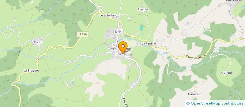 localisation de l'entreprise PARENTHESES EN FOREZ  VERRIERES-EN-FOREZ