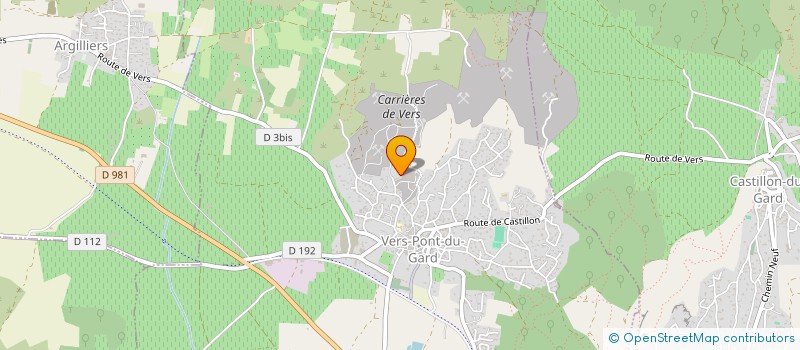 localisation de l'entreprise PARENTI IMMOBILIER  VERS-PONT-DU-GARD