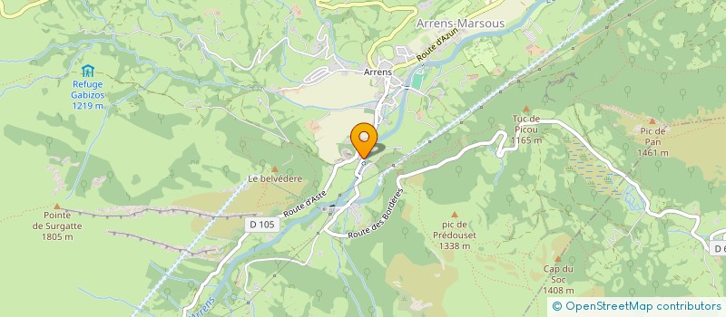 localisation de l'entreprise PARENTOY  ARRENS-MARSOUS