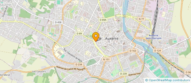 localisation de l'entreprise PARENTS ASSOC.YONNE STRUCTURE ANIMATION à AUXERRE