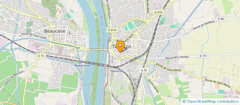 localisation de l'entreprise PARENTS D'ELEVES DE L'ENSEIG PUBLIC  TARASCON