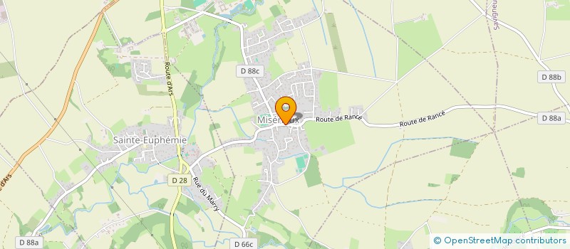 localisation de l'entreprise PARENTS D ELEVES DE L ENSEIGNEMENT LIBRE DE L ECOLE JEANNE D ARC à REYRIEUX