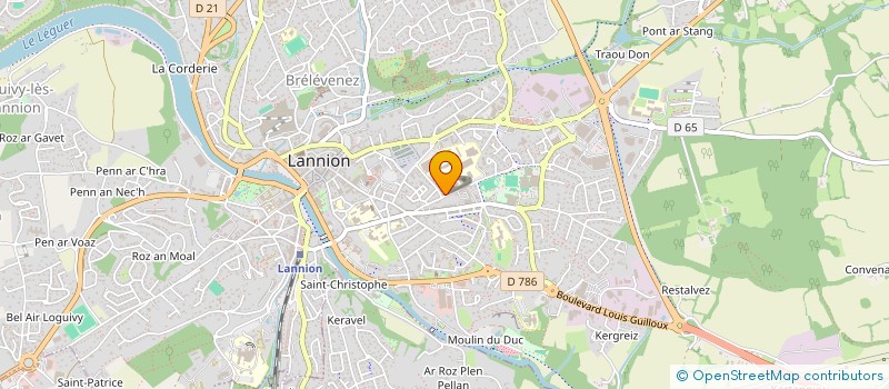 localisation de l'entreprise PARENTS D'ELEVES DE LA REGION DE LANNION  LANNION