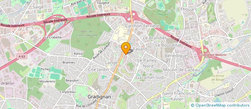 localisation de l'entreprise PARENTS D'ELEVES DES TOURELLES  GRADIGNAN