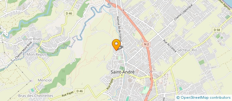 localisation de l'entreprise PARENTS D'ELEVES INDEPENDANTS  SAINT-ANDRE