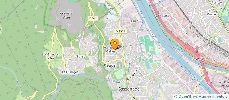 localisation de l'entreprise PARENTS D'ELEVES INDEPENDANTS DU CHATEAU (PEICH)  SASSENAGE