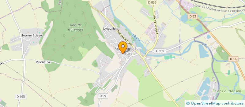 localisation de l'entreprise PARENTS D ELEVES INDEPENDANTS DU GROUPE SCOLAIRE DUFLOT à GARENNES-SUR-EURE