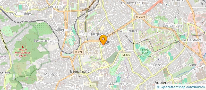 localisation de l'entreprise PARENTS D'ELEVES JEAN JAURES  CLERMONT FERRAND