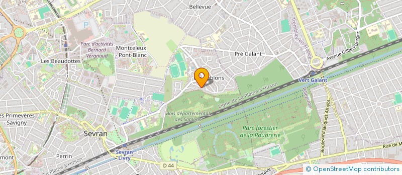localisation de l'entreprise PARENTS D'ELEVES POUR LES SABLONS à SEVRAN