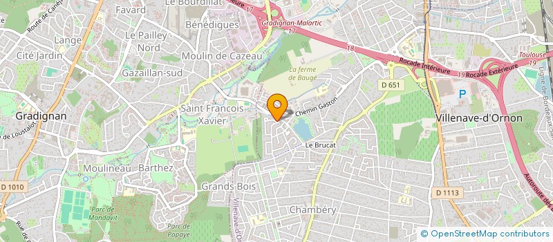 localisation de l'entreprise PARENTS D'ELEVES REGROUPES EN LISTE LIBRE (PERLL)  VILLENAVE-D'ORNON