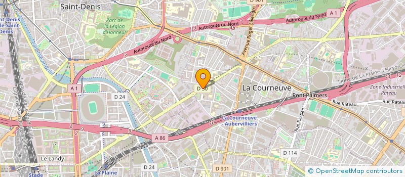 localisation de l'entreprise PARENTS D ICI PARENTS D AILLEURS à LA COURNEUVE