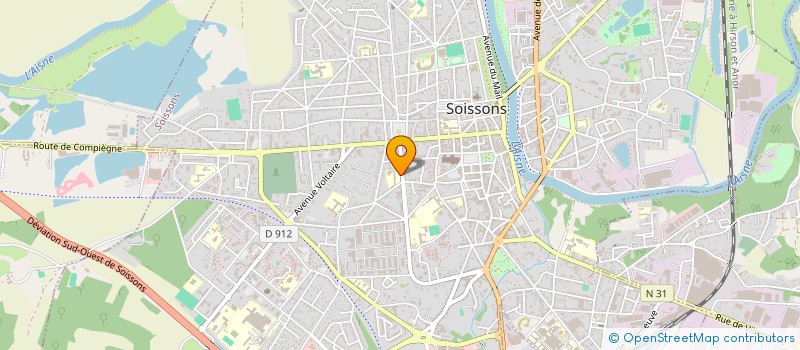 localisation de l'entreprise PARENTS ELEVES DE L'ENFANT JESUS à SOISSONS