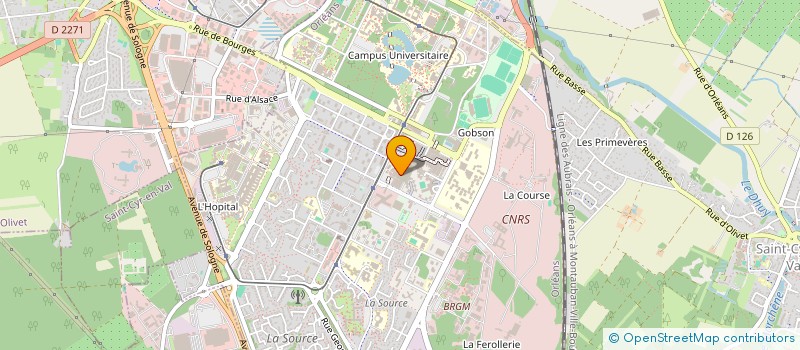 localisation de l'entreprise PARENTS ELEVES ENSEIGNE PUBLIC VOLTAIRE à ORLEANS