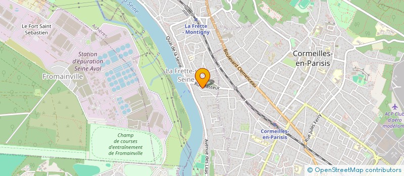 localisation de l'entreprise PARENTS ELEVES INDEPENDANTS CALMETTE  LA FRETTE-SUR-SEINE