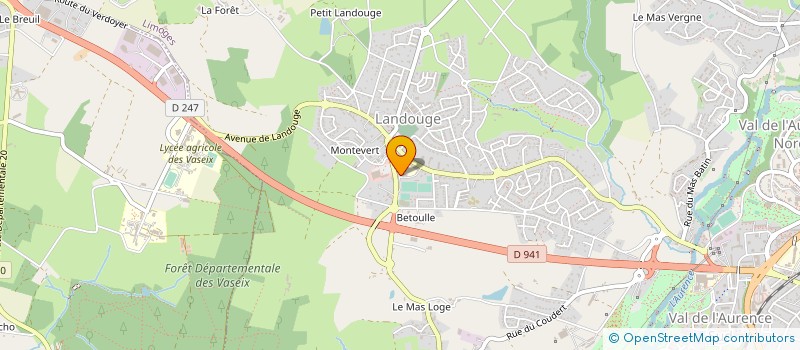 localisation de l'entreprise PARENTS ELEVES LANDOUGE à LIMOGES