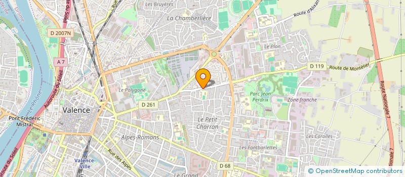 localisation de l'entreprise PARENTS ENFANTS MALTRAITES RENOUVEAU ET ESPERANCE POUR LES FAMILLES à VALENCE