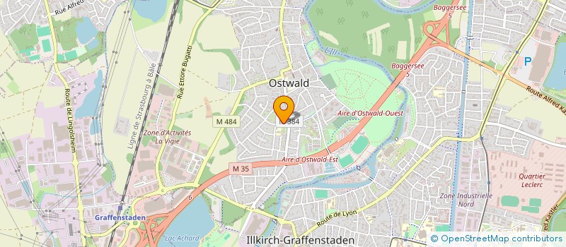 localisation de l'entreprise PARENTS ET AMIS DE L'ECOLE DU SCHLOESSEL  OSTWALD