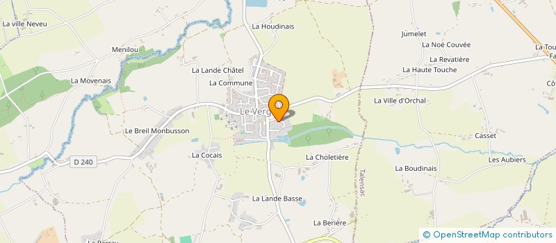 localisation de l'entreprise PARENTS-PARTAGE  LE VERGER