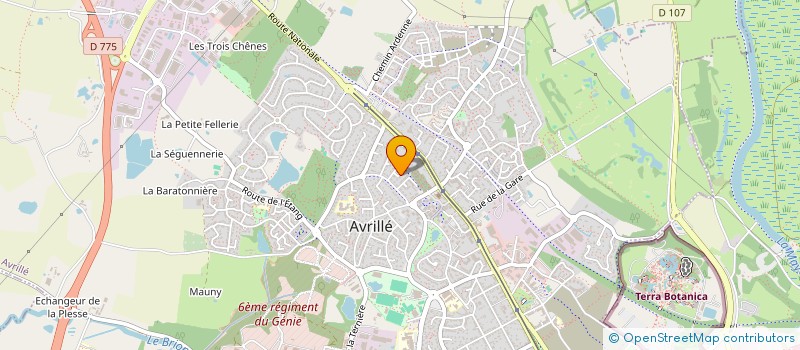 localisation de l'entreprise PARENTS-RELAIS AVRILLE  AVRILLE