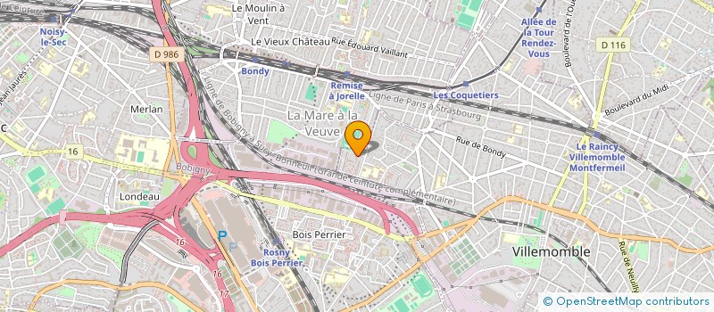 localisation de l'entreprise PARENTS TOUS UNIS à VILLEMOMBLE
