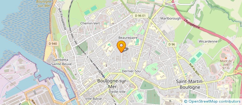 localisation de l'entreprise PARENTY - PATOUX  BOULOGNE-SUR-MER