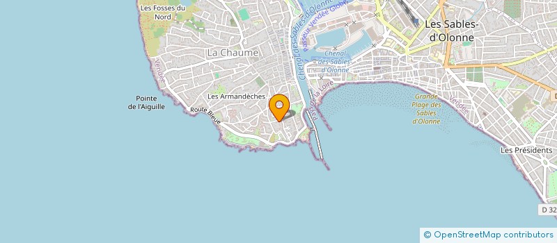 localisation de l'entreprise PAREO à LES SABLES D'OLONNE