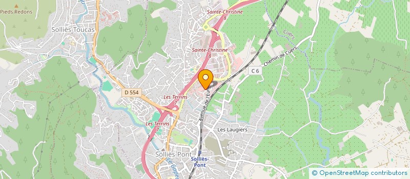 localisation de l'entreprise PAREO (POLE D'ACTIONS DE RESSOURCES ET OPTIMISATION)  SOLLIES-PONT