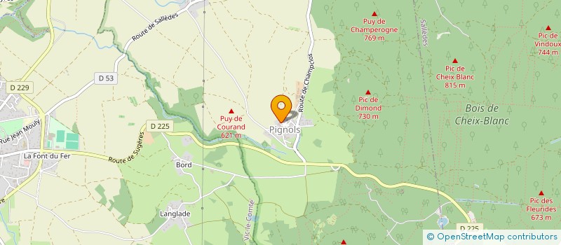 localisation de l'entreprise PAREP  PIGNOLS