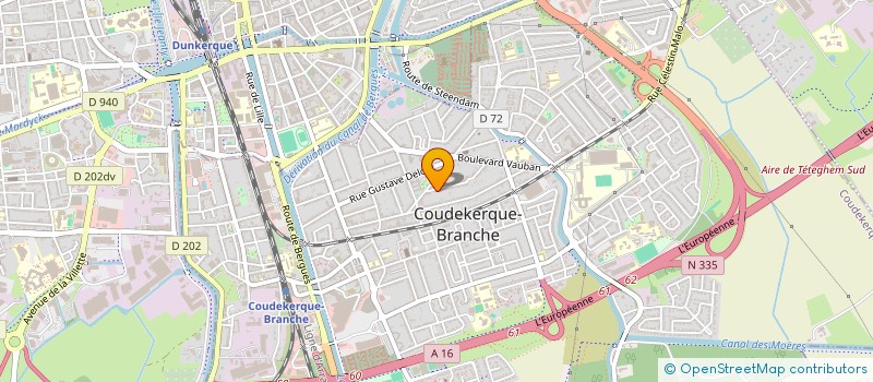 localisation de l'entreprise PARESYS-VERHAEGHE  COUDEKERQUE-BRANCHE