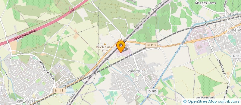 localisation de l'entreprise PARET GRIS  VALERGUES