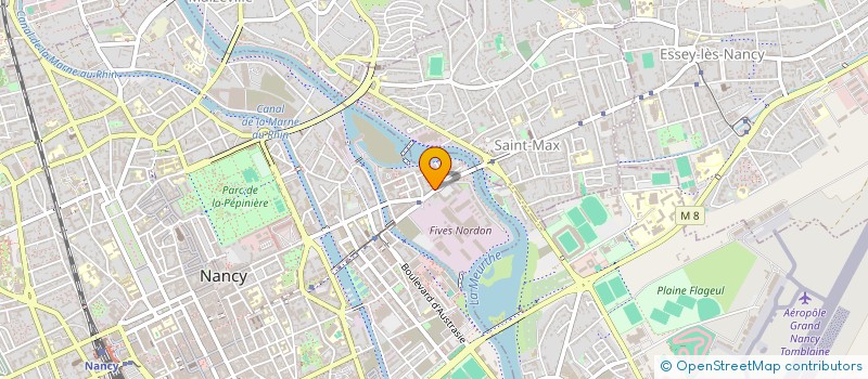 localisation de l'entreprise PARET JEAN ET MARCEL  NANCY