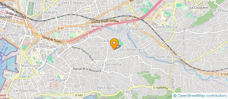 localisation de l'entreprise PARETO  TOULON