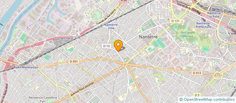 localisation de l'entreprise PAREXIA PATRIMOINE à NANTERRE