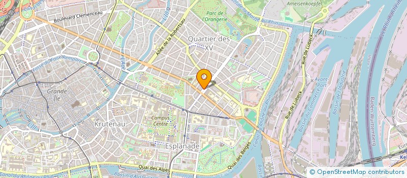 localisation de l'entreprise PARFAIT à STRASBOURG