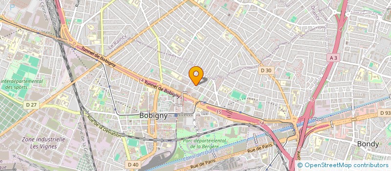 localisation de l'entreprise PARFAIT PRESSING à BOBIGNY