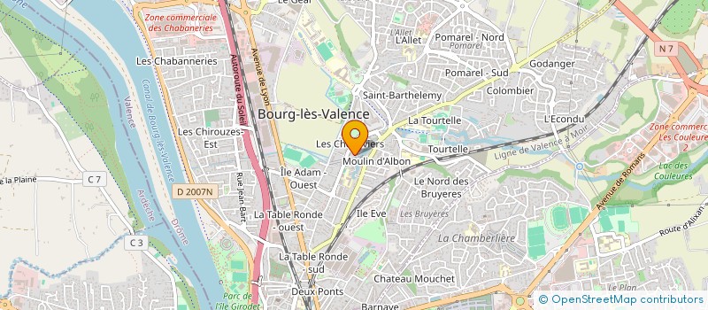 localisation de l'entreprise PARFI  BOURG-LES-VALENCE