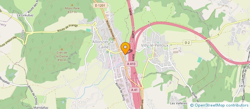 localisation de l'entreprise PARFIL  ALLONZIER-LA-CAILLE