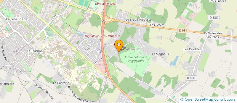 localisation de l'entreprise PARFLEURIE à MIGNALOUX-BEAUVOIR