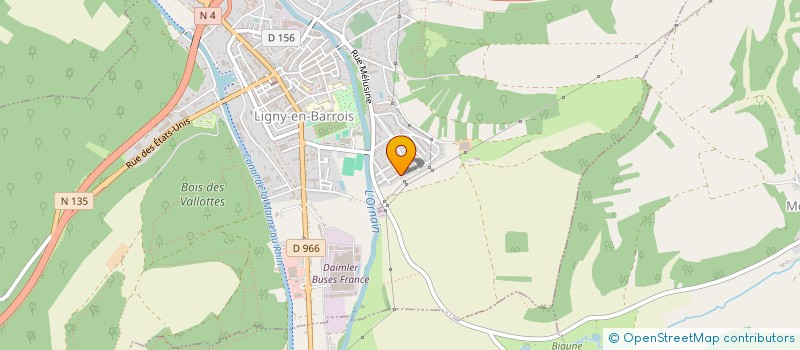 localisation de l'entreprise PARFOCOLOR à LIGNY-EN-BARROIS