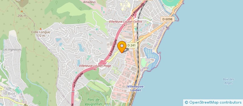 localisation de l'entreprise PARFUM DU CIEL EVENTS à ANTIBES