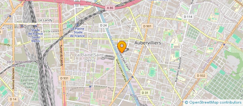 localisation de l'entreprise PARFUM GLOBAL TRADE  AUBERVILLIERS