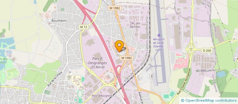 localisation de l'entreprise PARFUMELEC à ANDREZIEUX-BOUTHEON